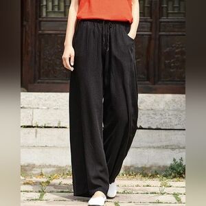 NWT IXIMO Wide Leg Linen Blend Pants